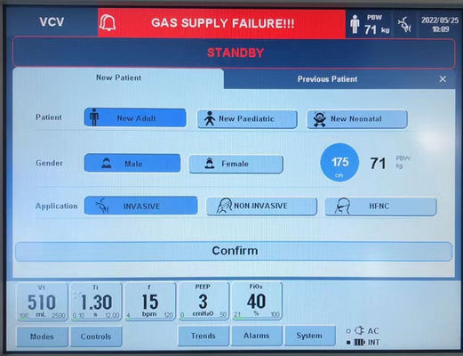 Phòng Icu Máy thông gió Purple Horn Điện di động cho người lớn